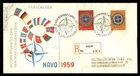 Mayfairstamps Netherlands FDC 1959 NAVO Flags Registered Weesp First Day Cover a