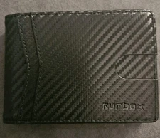 RUNBOX Wallet for Men Slim Rfid Leather 2 ID Window with Gift Box