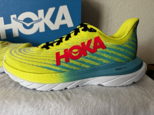 Hoka One One Mens Mach 5 Evening Primrose Scuba Blue Size 8.5 - 第 5/24 張圖片