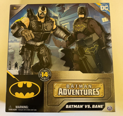 Batman vs Bane Adventures 12'' Figures 2-Pack 2023 NIB DC Spin Master + Accessory