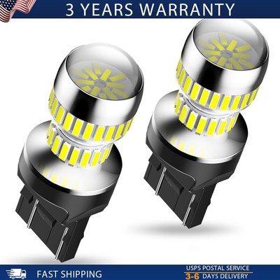 AUXITO LED US White Back Up Reverse Light Lamp Kit 7443 7440 Projector T 2/4x