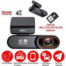 4G UHD Dash Cam Mini App Control CAR DVR Optional SIM Card Real-Time Record 
