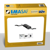 Imasaf ESD Auspuff Endtopf für Fiat UNO (146A/E) 60 1.1 D/1.7 D 42-44KW
