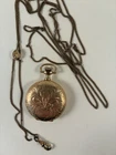 Vintage Or Antique ELGIN Lady's Pocket WATCH  Gold filled? WORKS, With Chain