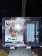 2025 UFC Knockout Trey Waters Red Relic Aut /25