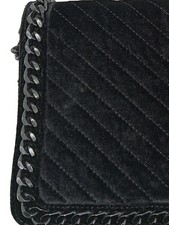 Borsa a tracolla donna Aldo nera velluto tracolla crossbody quilted