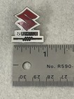 RARE Suzuki Logo Lapel Pin Gold Trim Red And White Collectible Vintage — photo 4
