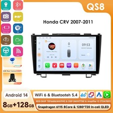CarPlay For Honda CR-V 2007 -2011 Car GPS Radio BT5.4 DSP Android 8+128GB+AHDCam