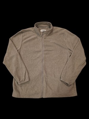 Magellan Outdoors Fleece Jacket Men s 2XL Full Zip Heathered Gray