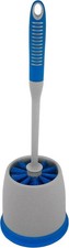 TOILET BOWL BRUSH AND CADDY BLUE/GRAY 12/CS
