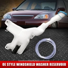 FOR 01-05 HONDA CIVIC OE STYLE WINDSHIELD WASHER FLUID RESERVOIR TANK+CAP+PUMP