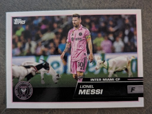 2023 Topps MLS #201 Lionel Messi Goat Version SP Short Print Inter