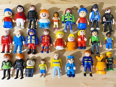 Lot De 32 Figurines Playmobil – Personnages Variés, Occasion