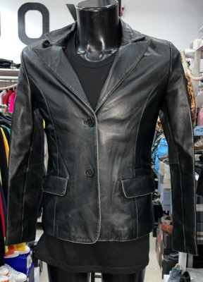 CONBIPEL KUNSTLEDERJACKE gebraucht Damen Woman schwarz Gr. 44 PGS919PI