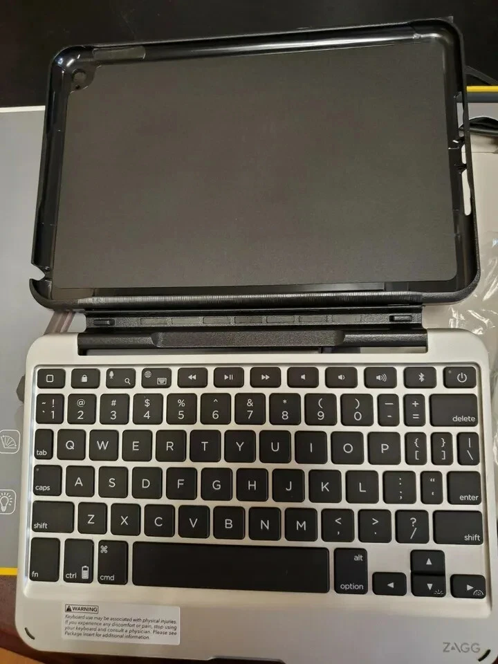 Zagg Ultrathin Slim Book Hinged Keyboard Case for iPad Mini 4 Black - Image 3 of 3