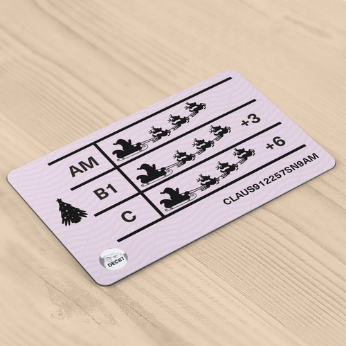 Christmas Xmas Novelty Santa Claus ID Card - Santa Sleigh Driving Licence - Picture 2 of 2