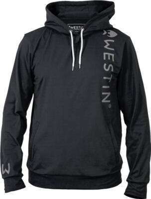 WESTIN Vertical Tech Hoodie - Felpa Con Cappuccio Uomo In Tessuto Elasticizzato Asciugatura Rapida - Taglia L, Colore Nero