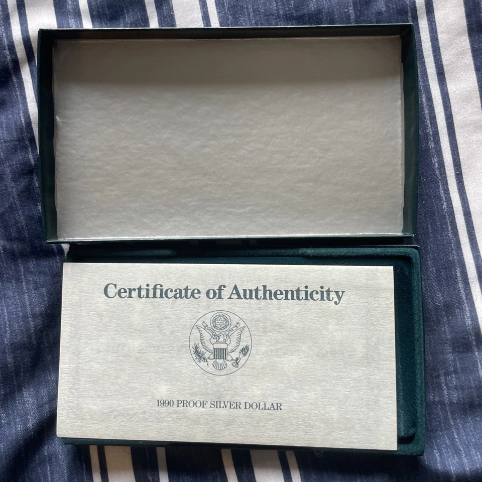 United States Mint 1990 Eisenhower Centennial Silver Dollar - With COA - Image 4 of 4