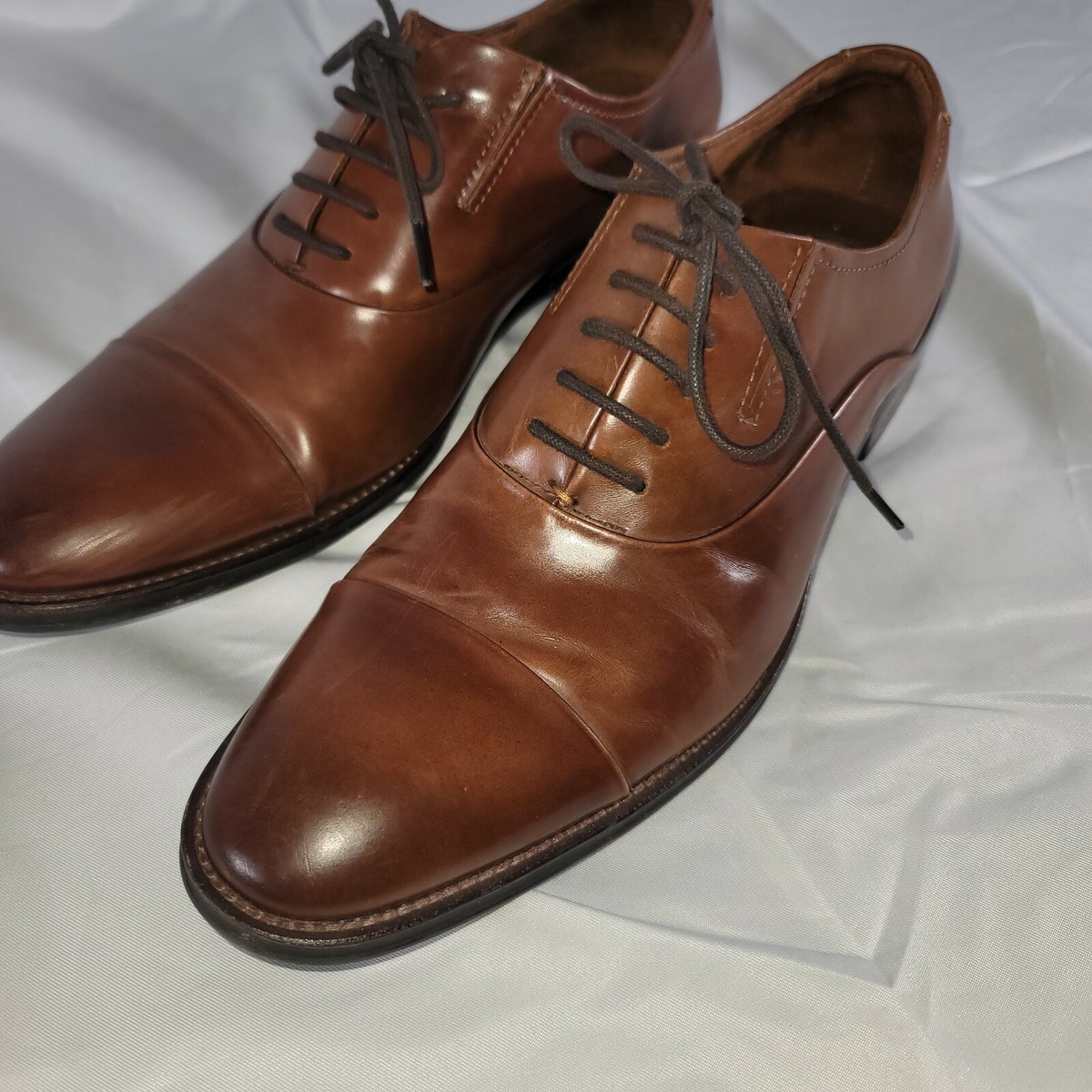 Kenneth Cole MIX-ER Derby Dress Shoes size 8.5 Men’s. Cognac Kenneth Cole New York Mens Cognac Mix-Er Oxfords Shoes 8M  main image 3