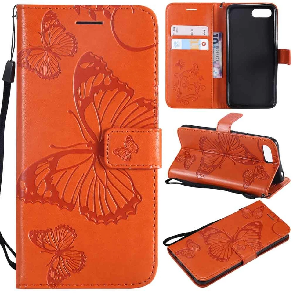 Funda de cuero tipo billetera a prueba de polvo para Huawei Honor 9 10 Lite 8X View 20 Foto 4 de 4