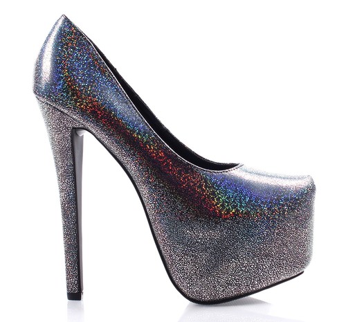 Sexy Mix Color Blink Ladies Pump Prom Platform Womens 6.5" High Heels Shoes - Bild 7 von 24