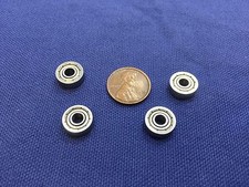 4x Miniature Rubber Sealed Metal Shielded 12 Metric Radial Ball Bearing 604ZZ A8