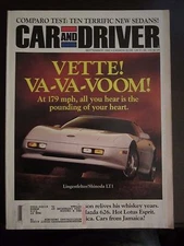 Car & Driver Magazine Vette Va Va Voom Lingenfelter September 1992 UU AP AS AD