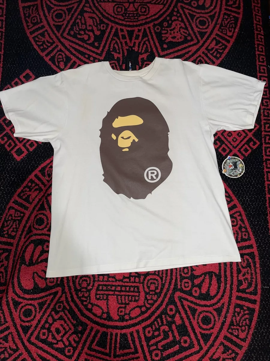 A BATHING APE BAPE Genuine BIG APE HEAD TEE MENS X Large PRE OWNED