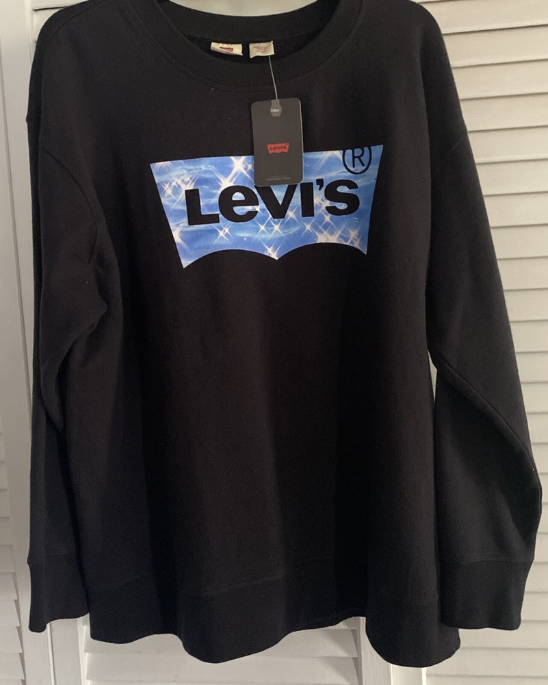 Levi's Logo Black Sweatshirt 2X NWT