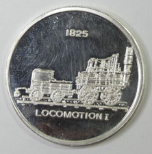G.S.M. Locomotion I 1825 Flying Eagle .999 Fine Silver 1 oz Round 89.00 per troy oz
