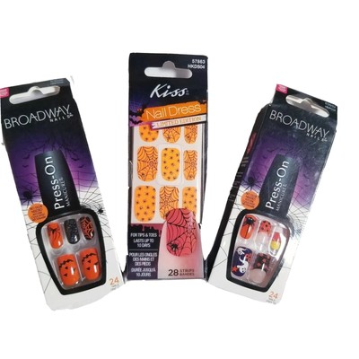 3 Broadway Nails Halloween Press On Manicure Cauldronic Haunting Spiders New Ebay