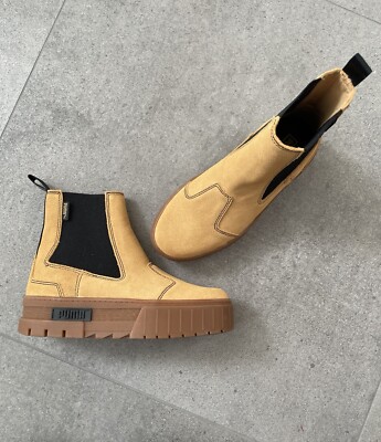 Puma Mayze Chelsea Suede Wn`s Plateau Leder Gr. 37,5 Stiefel NEU 382829 04