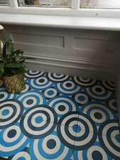 Piastrelle da parete e pavimento, cemento fatto a mano, piastrelle encaustiche, (12 piastrelle o 1 scatola)