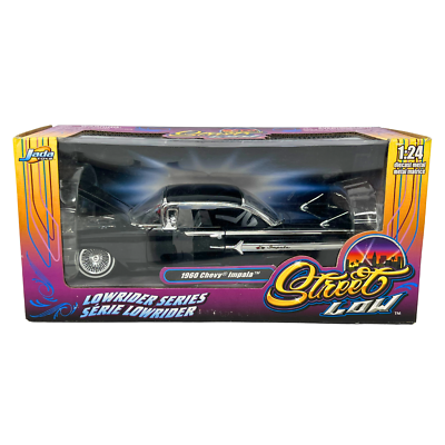 ミニカー street low 1960 chevrolet impala 1960 Chevrolet Impala Black \Lowrider Series\ Street Low 1/24