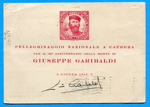1932 POSTA AEREA ESPRESSO GARIBALDI £.2,25 (+£.1) ISOLATO (291355) - Picture 2 of 2