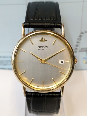 VINTAGE SEIKO QUARTZ SILVER DIAL MEN'S FULLY WORKING