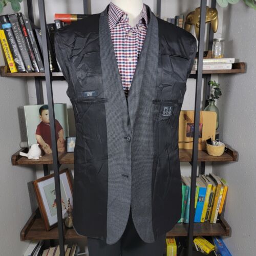 JOS A BANK Herren Sport Mantel Blazer Zwei Knopf Hahnentritt Anthrazit Wolle Gr. 43 L - Bild 17 von 19