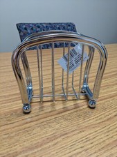 Nib New - Lot Of 4 - Interdesign Lyra Napkin Holder Chrome Silver