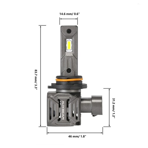 AUXBEAM CANBUS 9006 LED Headlight Bulbs Conversion Kit Low Beam White 110W 6500K - Picture 10 of 12