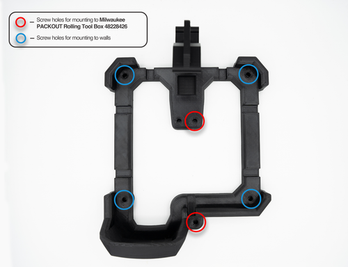 Wall Mount for Milwaukee Charger M12-18FC 12V - 18V | 3D Printed - Picture 7 of 10