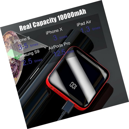 OYEALEX Power Bank, Chargeur Portable 10000mAh Power Bank avec LED Double USB Po... - Photo 6 sur 7