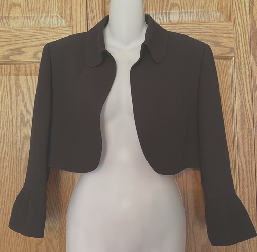Tahari Arthur S Levine Black Bolero 