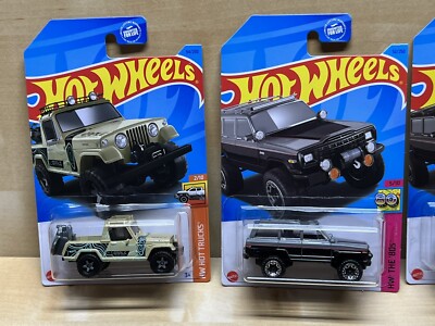 Hot Wheels Matchbox Jeep Lot 88 89 Wagoneer Gray Black Wood Panel