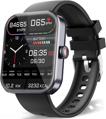 Smartwatch Herren Damen mit Telefonfunktion Armbanduhr Sportuhr für Android IOS