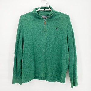 POLO Ralph Lauren Mens Green Quarter Zip Cardigan Cotton Sweater Jacket Sz XL | eBay