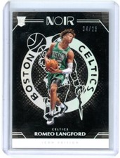 2019-20 Panini Noir Icon Edition Silver Holo Romeo Langford RC Rookie /25