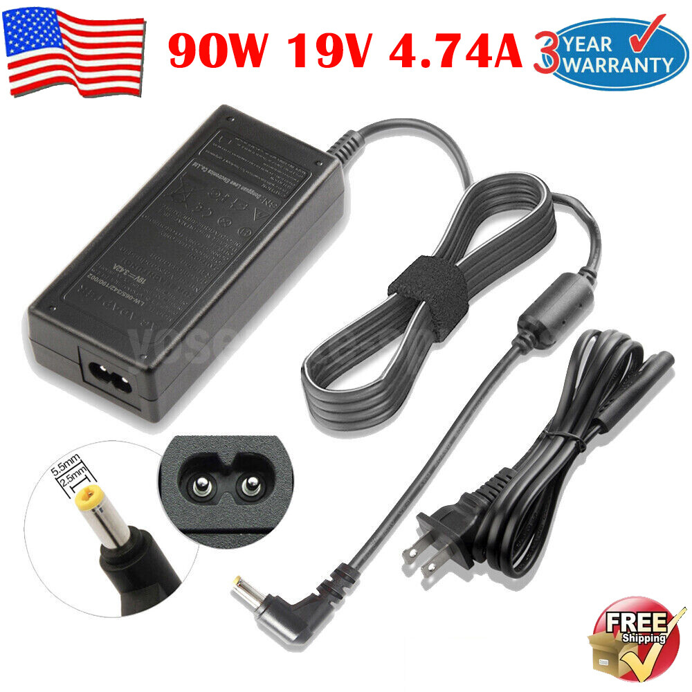 90W 19V 4.74A AC Adapter Laptop Charger For Toshiba