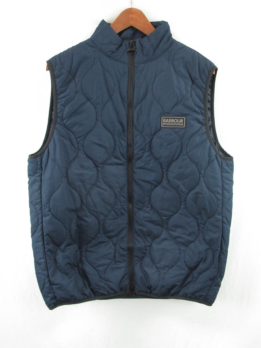 BARBOUR International Men's Accelerator Race Gilet Quilted Full