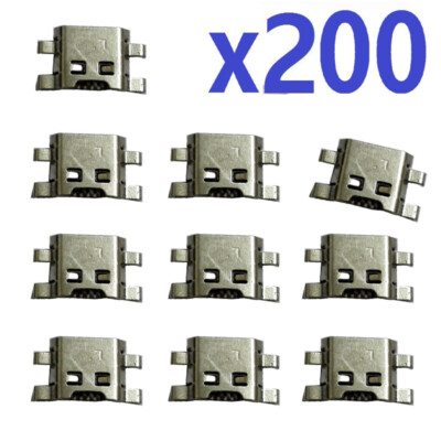 Lot 200 pcs Micro USB Charging Port For LG K8 2017 M200N M210 X240 Aristo MS210 