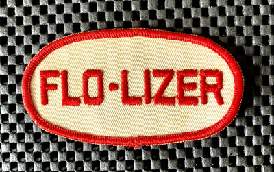 FLO-LIZER EMBROIDERED SEW ON ONLY PATCH AGRICULTURE SUPPLIES CLOSED 4'' x 2'' NOS